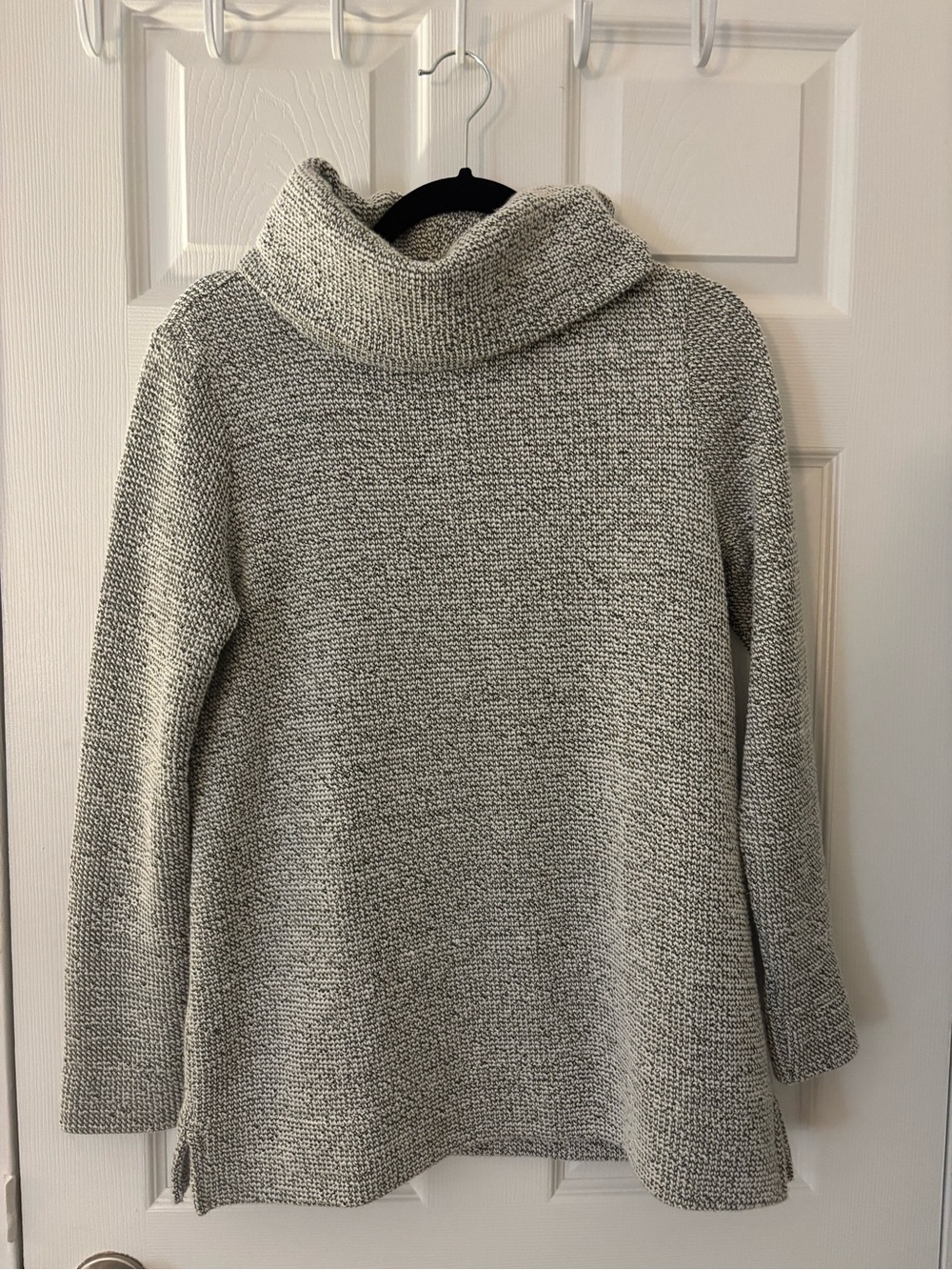 LOFT Women’s Small - Cozy Cowl-Neck Sweater - Green/Grey